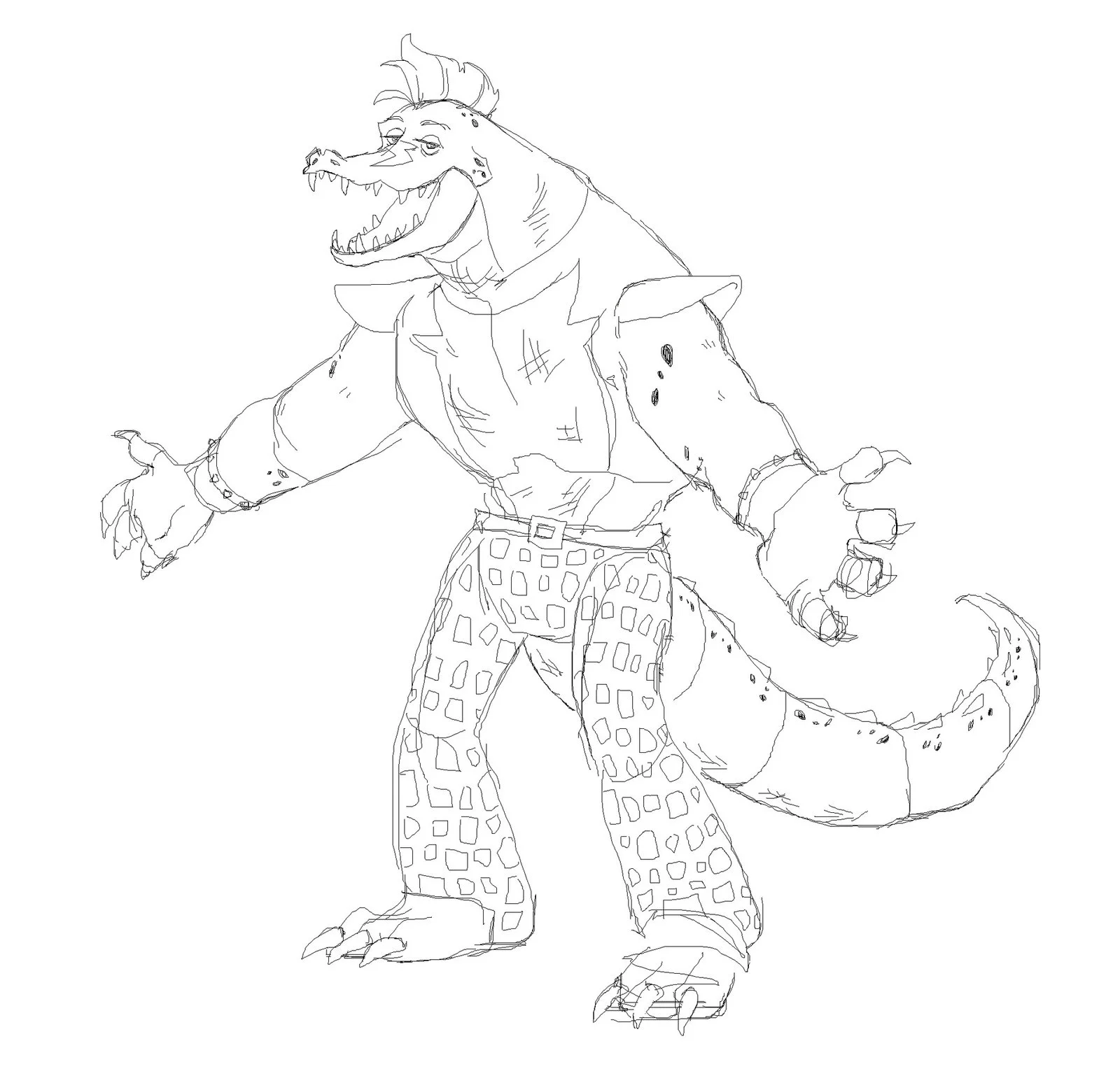 Montgomery Gator Ausmalbilder 7