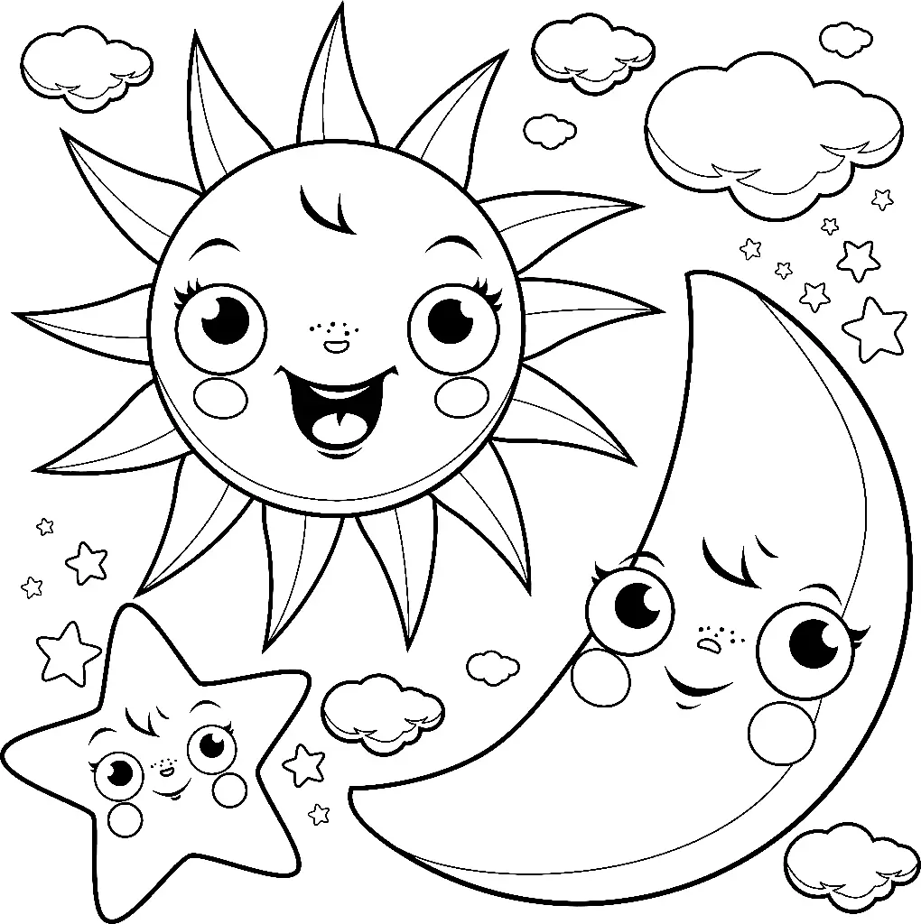 Mond Ausmalbilder 10