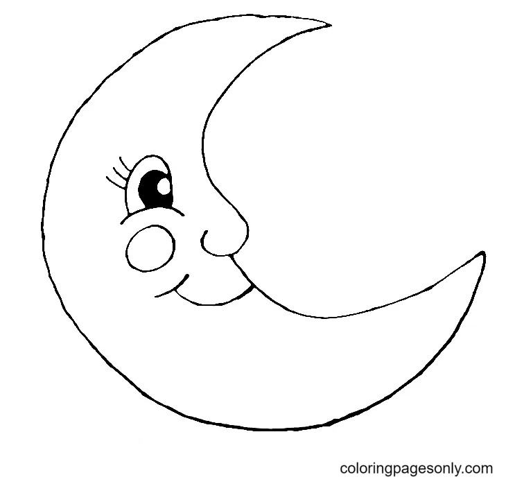 Mond Ausmalbilder 11