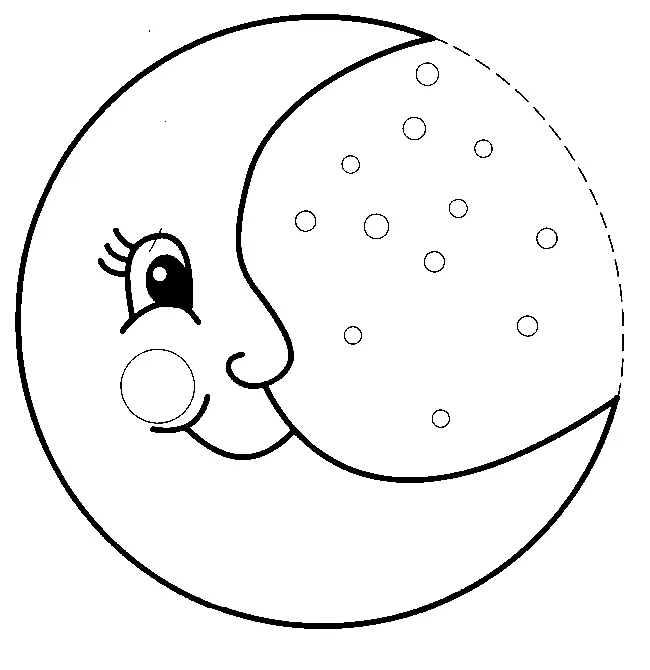 Mond Ausmalbilder 14