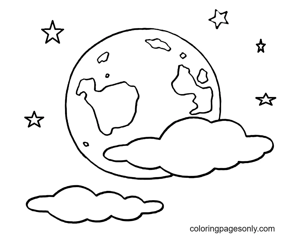 Mond Ausmalbilder 16