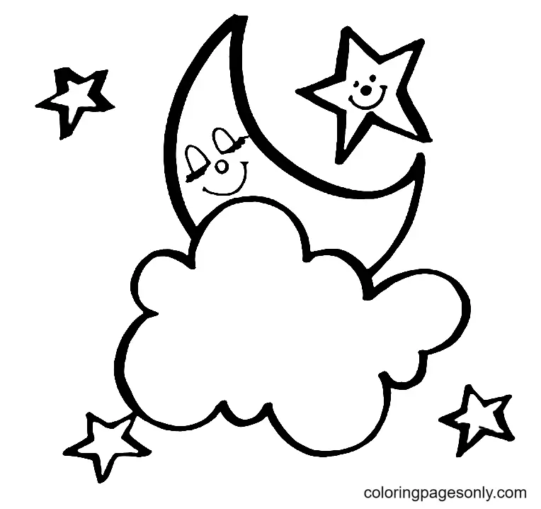 Mond Ausmalbilder 24