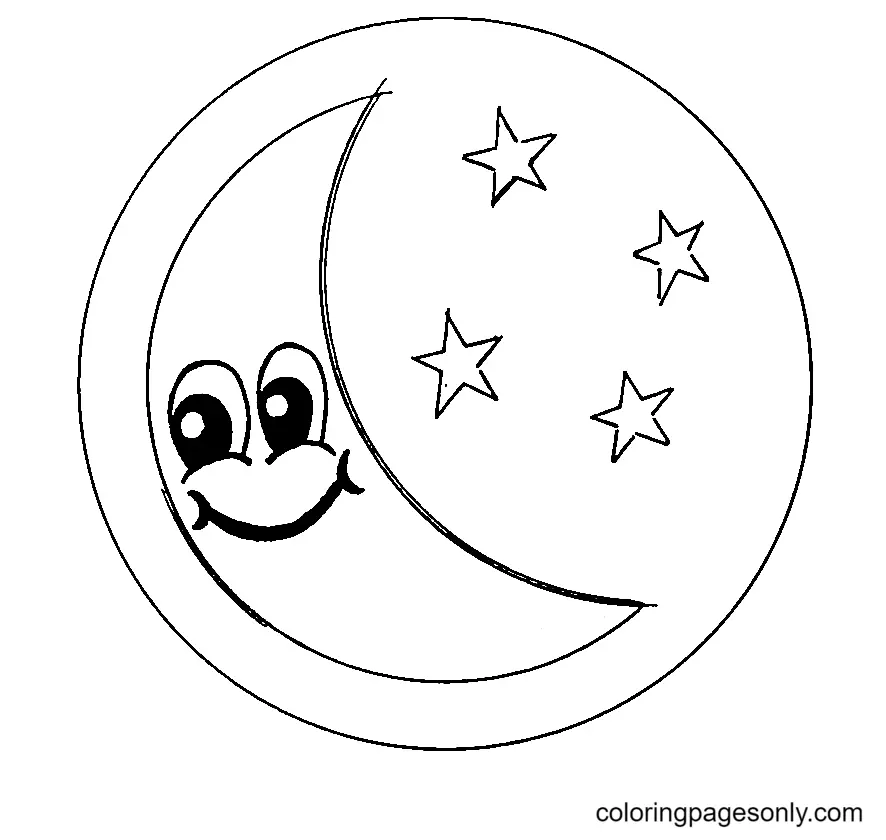 Mond Ausmalbilder 27