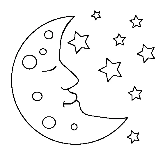 Mond Ausmalbilder 29