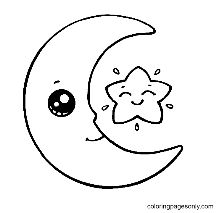 Mond Ausmalbilder 3