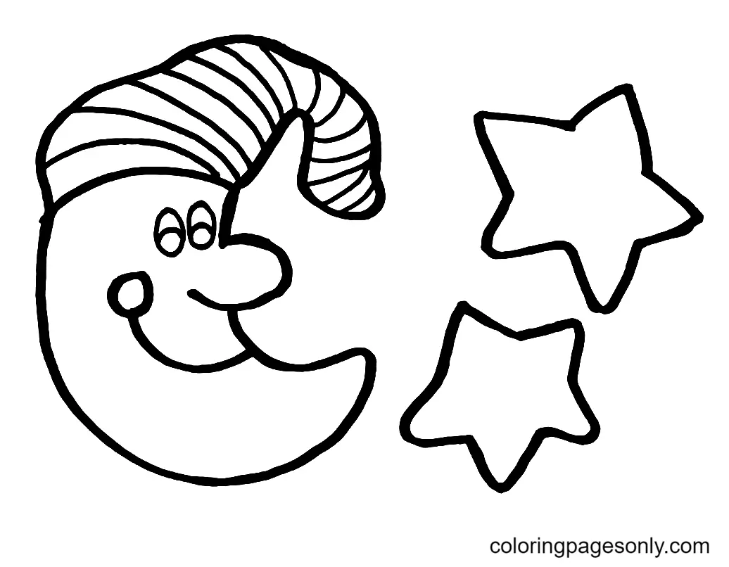Mond Ausmalbilder 35