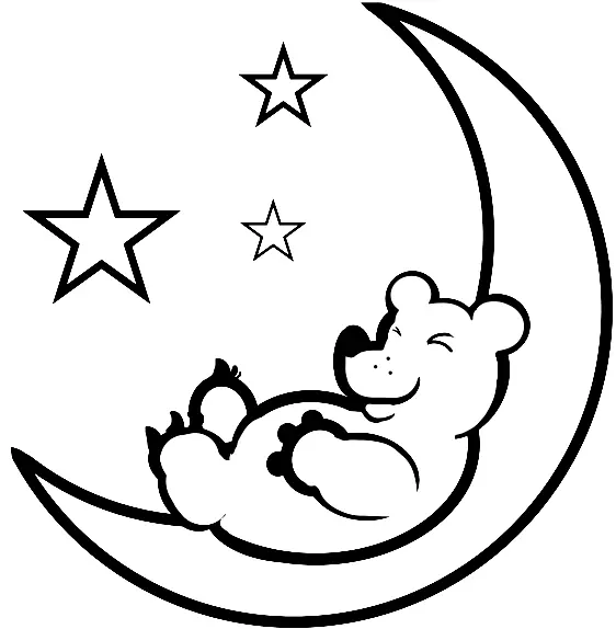 Mond Ausmalbilder 36