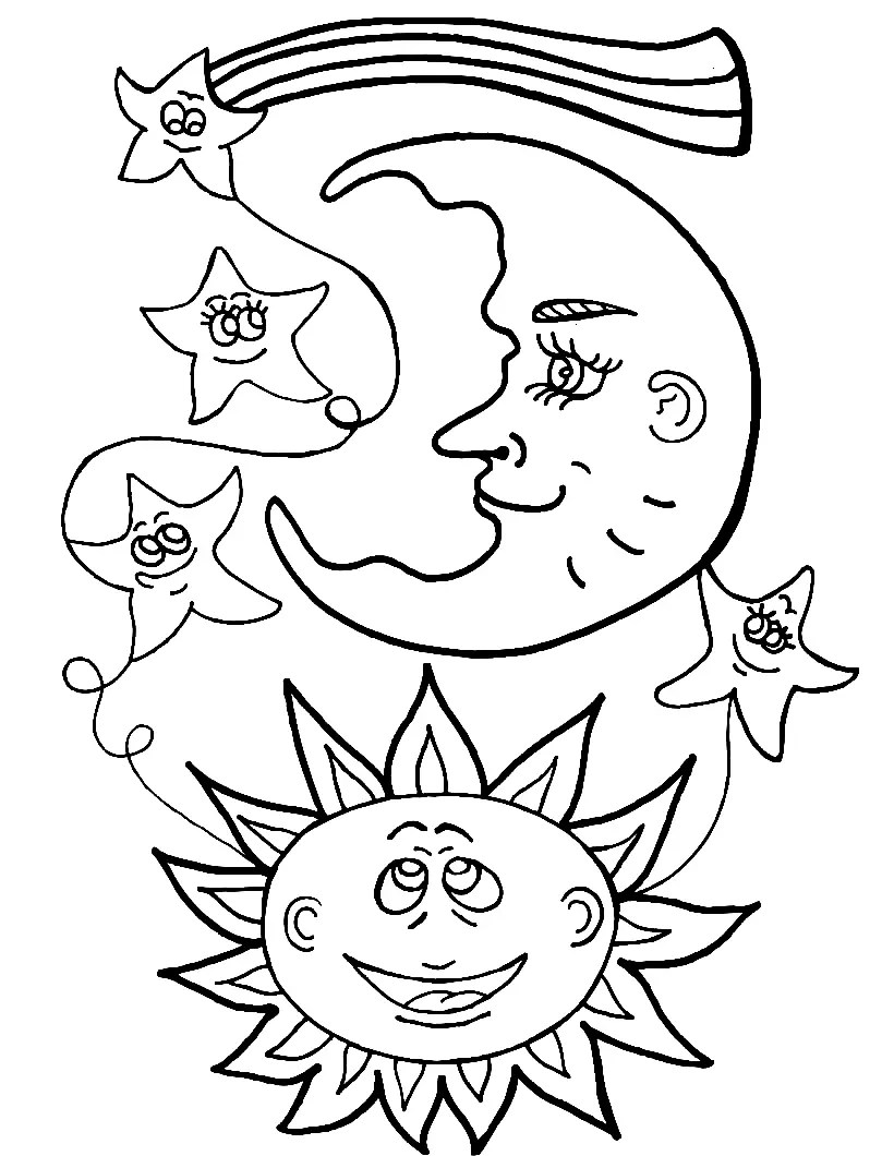 Mond Ausmalbilder 38