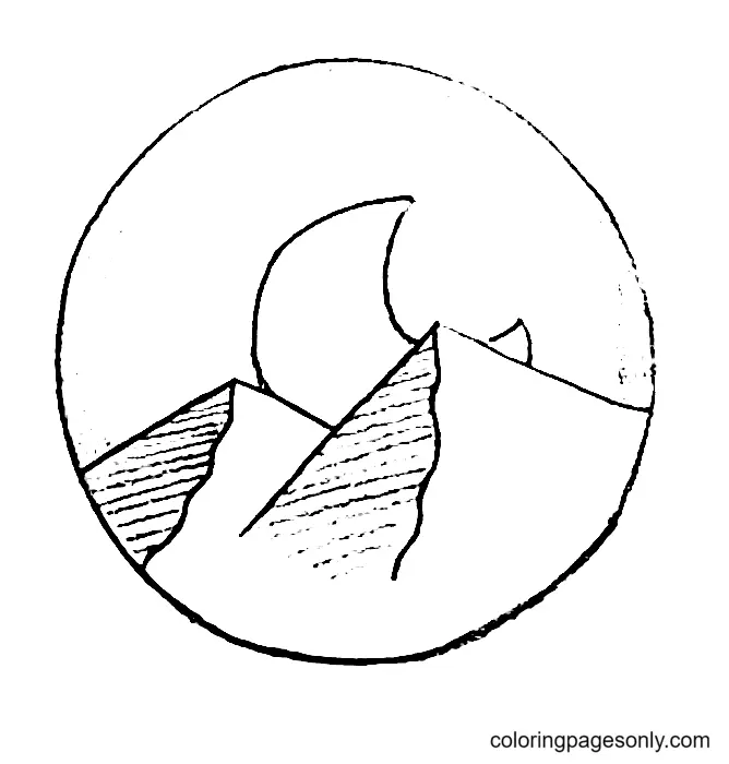 Mond Ausmalbilder 40