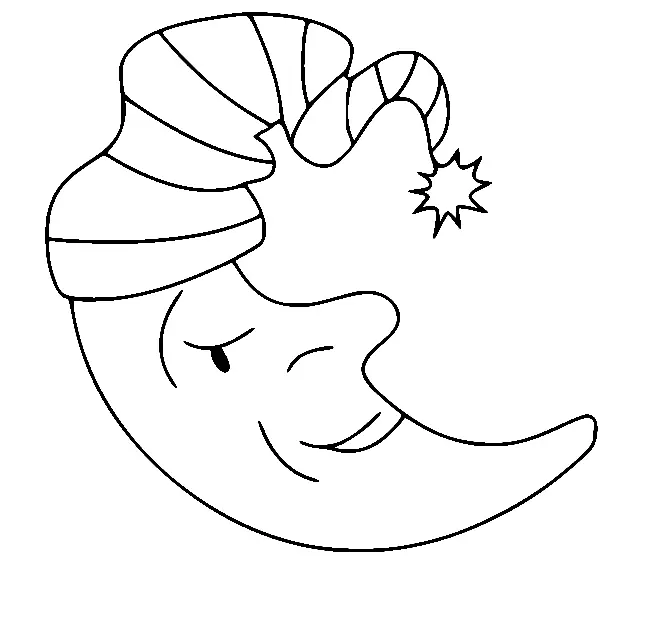 Mond Ausmalbilder 43