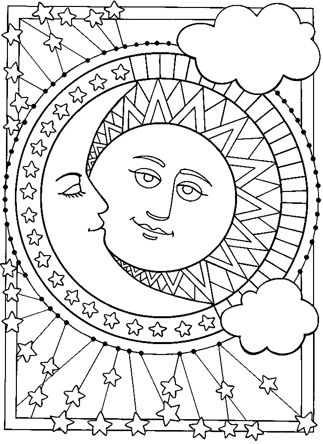 Mond Ausmalbilder 45