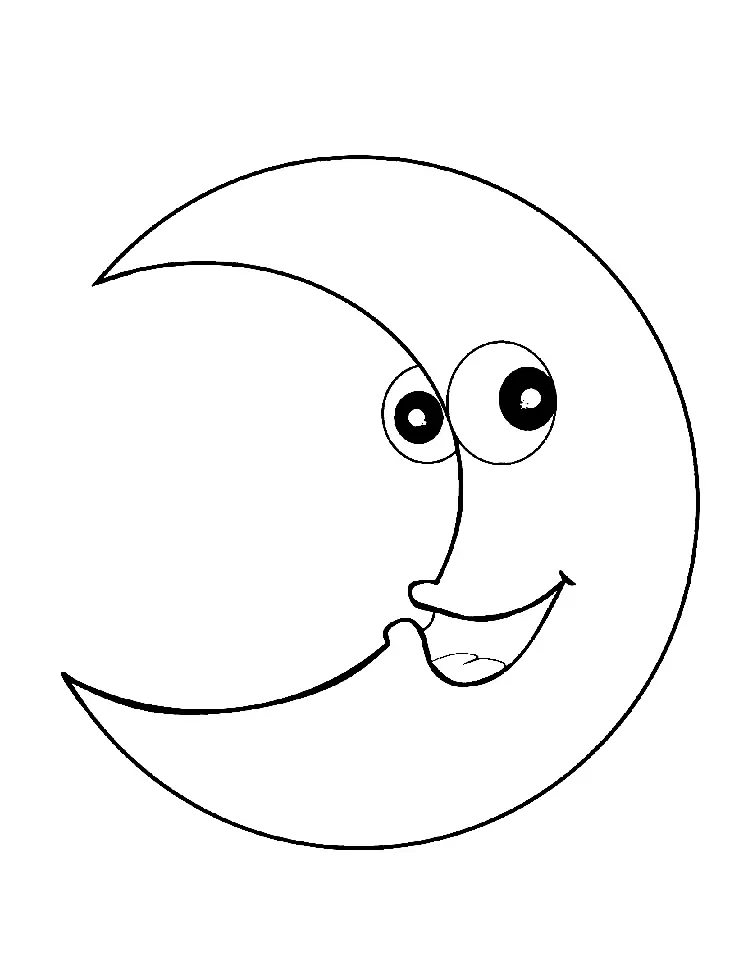 Mond Ausmalbilder 48