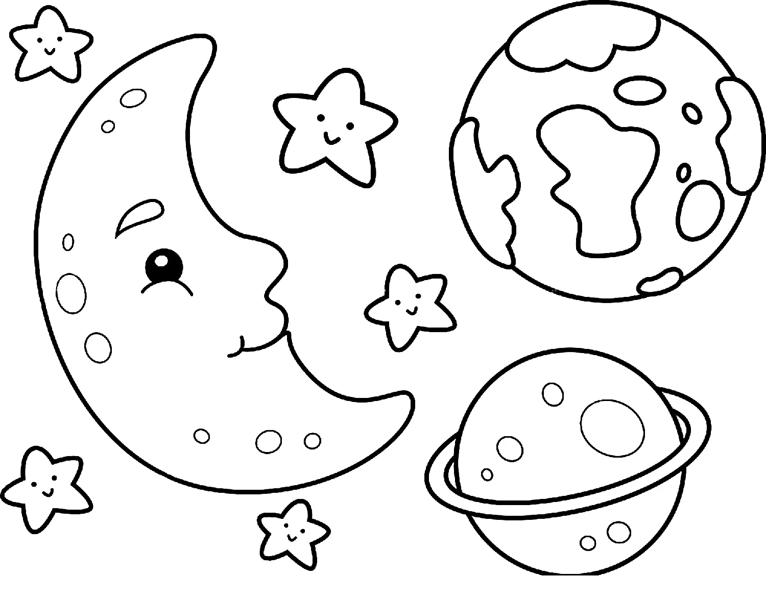 Mond Ausmalbilder 9