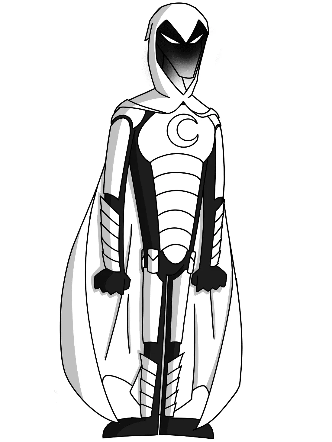 Caballero Luna Para Colorear 25