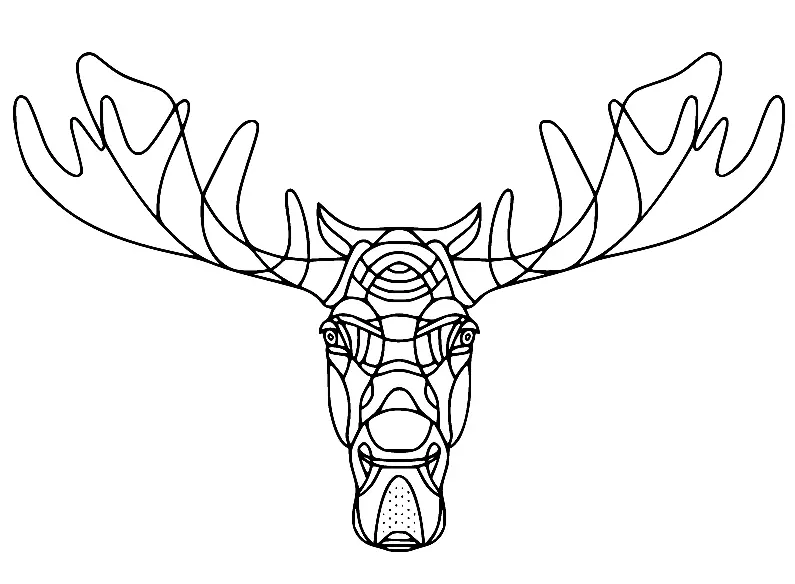 Alces Para Colorear 21