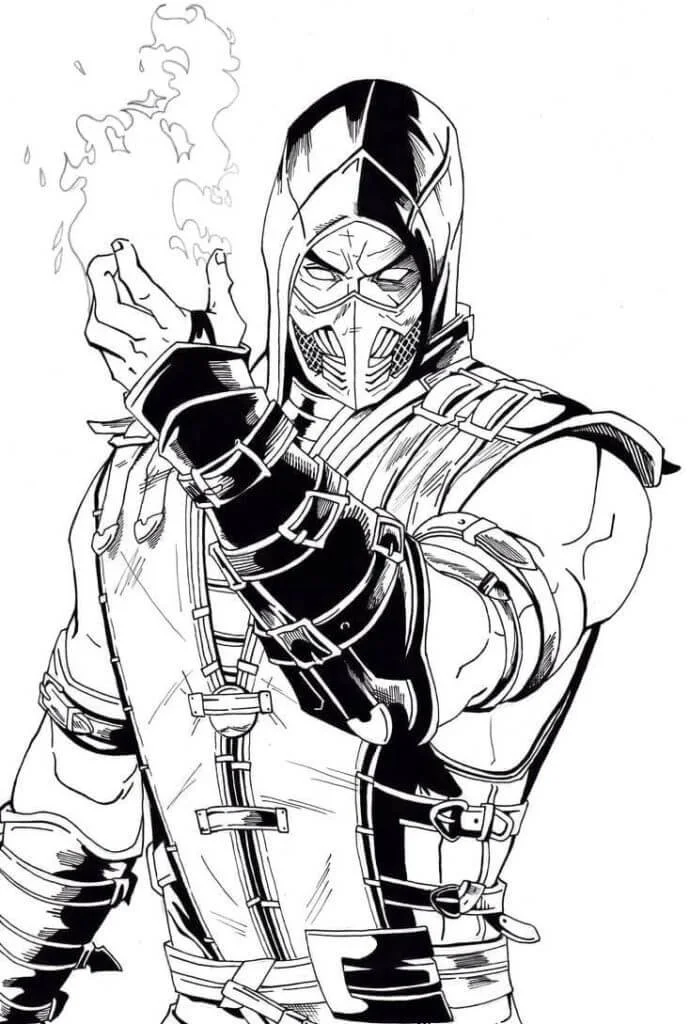 Desenhos de Mortal Kombat Para Colorir 103