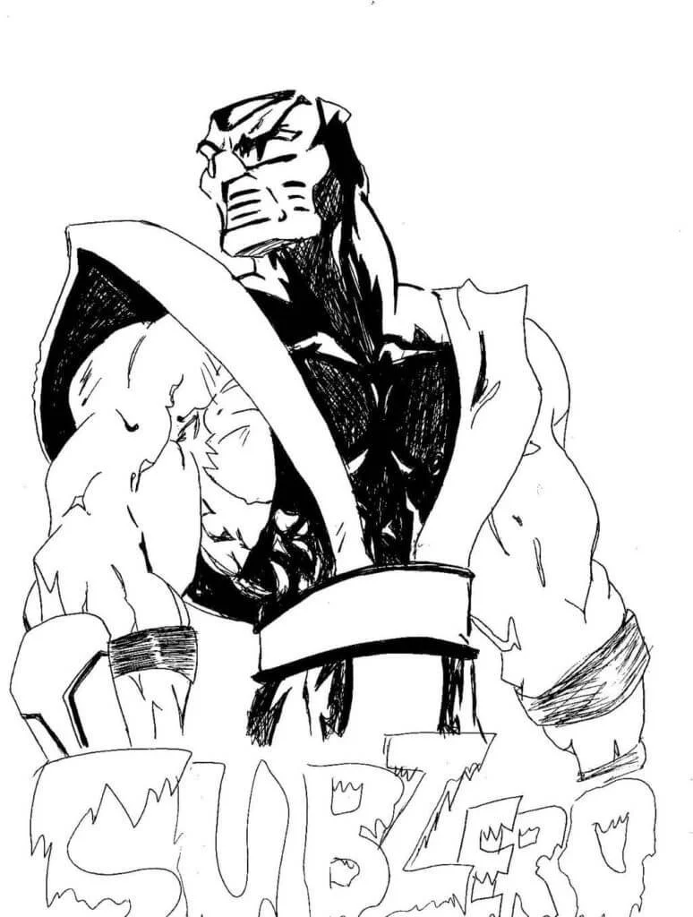 Desenhos de Mortal Kombat Para Colorir 123