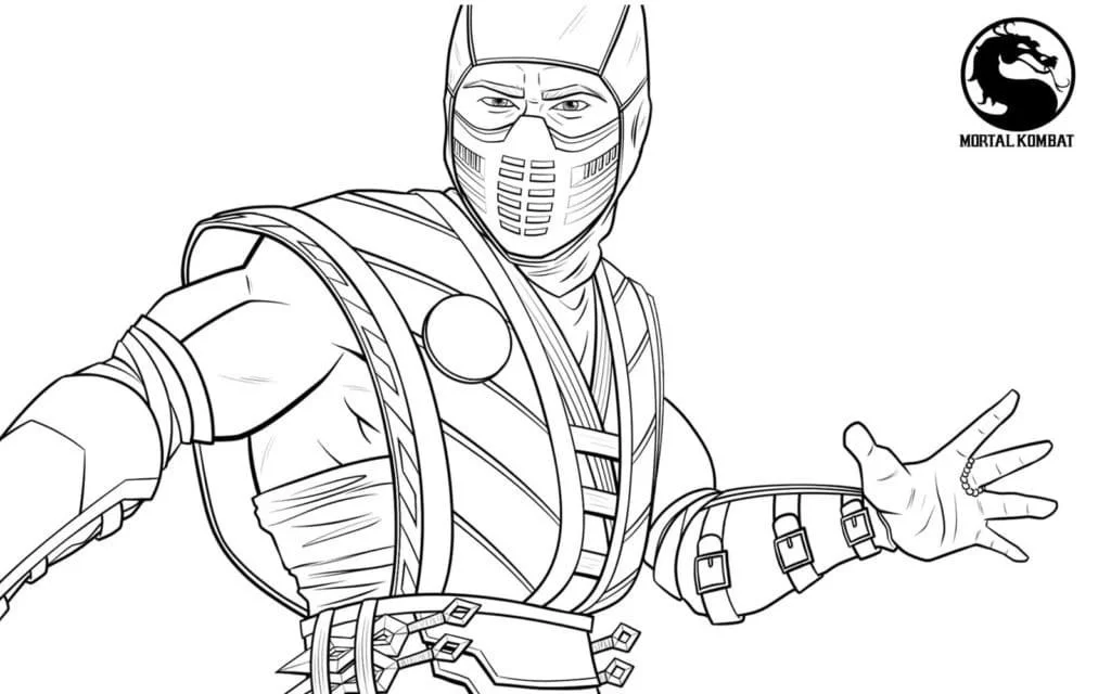 Desenhos de Mortal Kombat Para Colorir 16