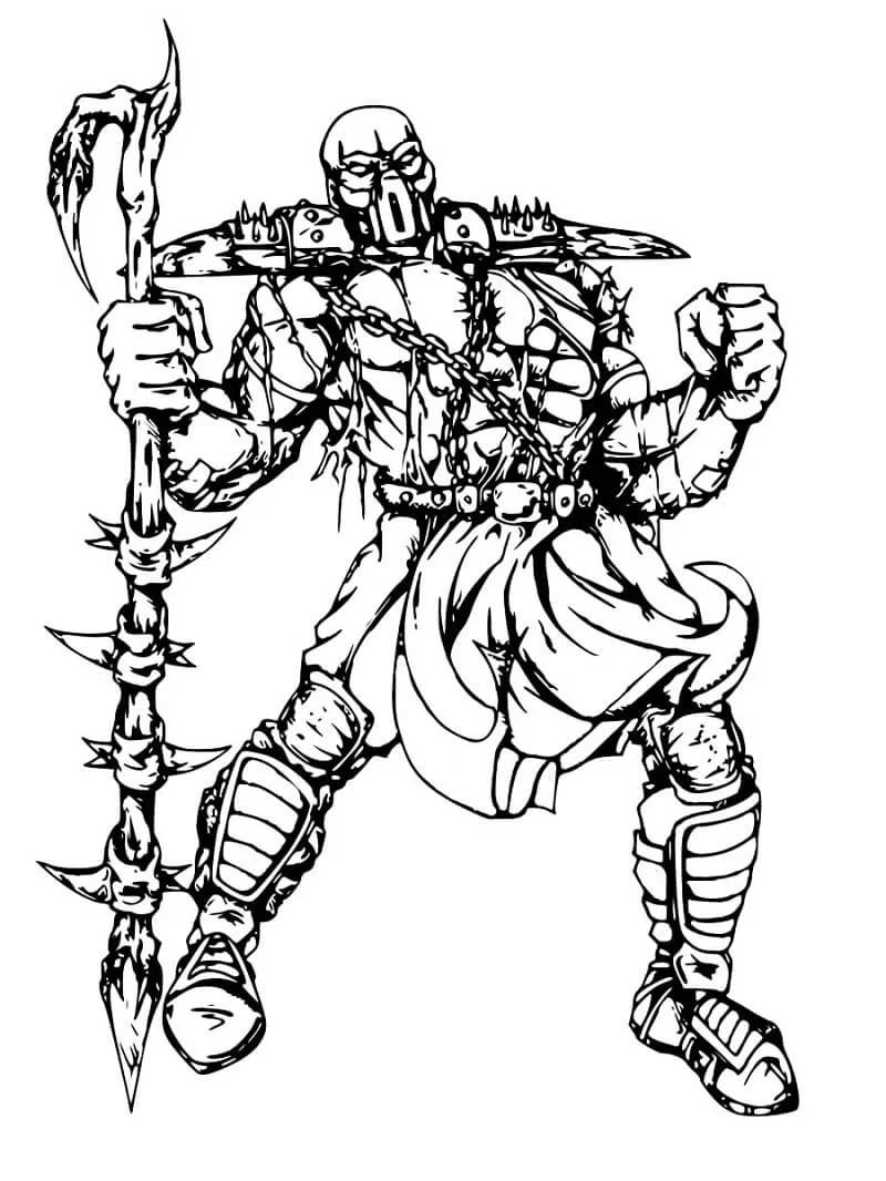 Desenhos de Mortal Kombat Para Colorir 22