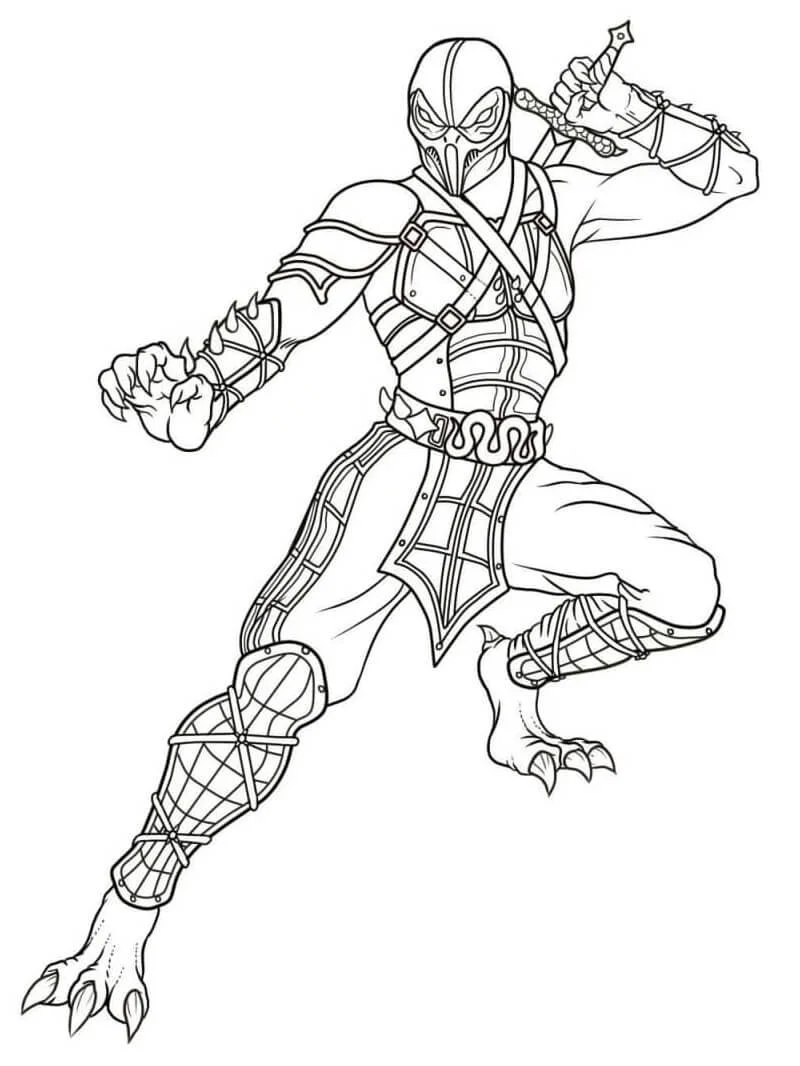 Desenhos de Mortal Kombat Para Colorir 24