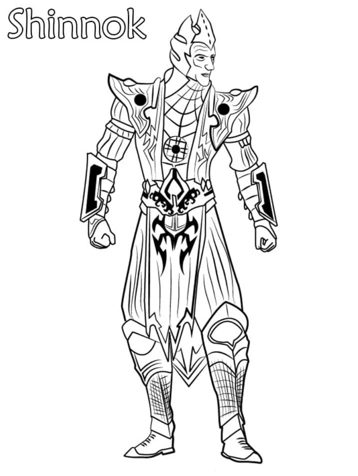 Desenhos de Mortal Kombat Para Colorir 49