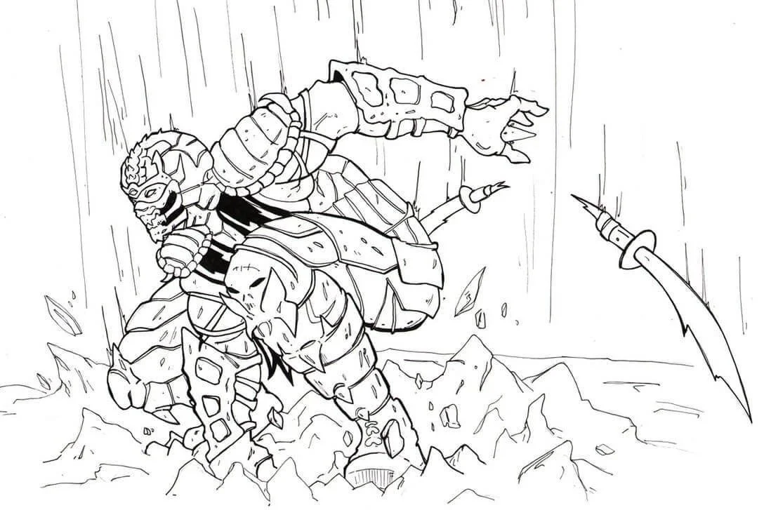 Desenhos de Mortal Kombat Para Colorir 53