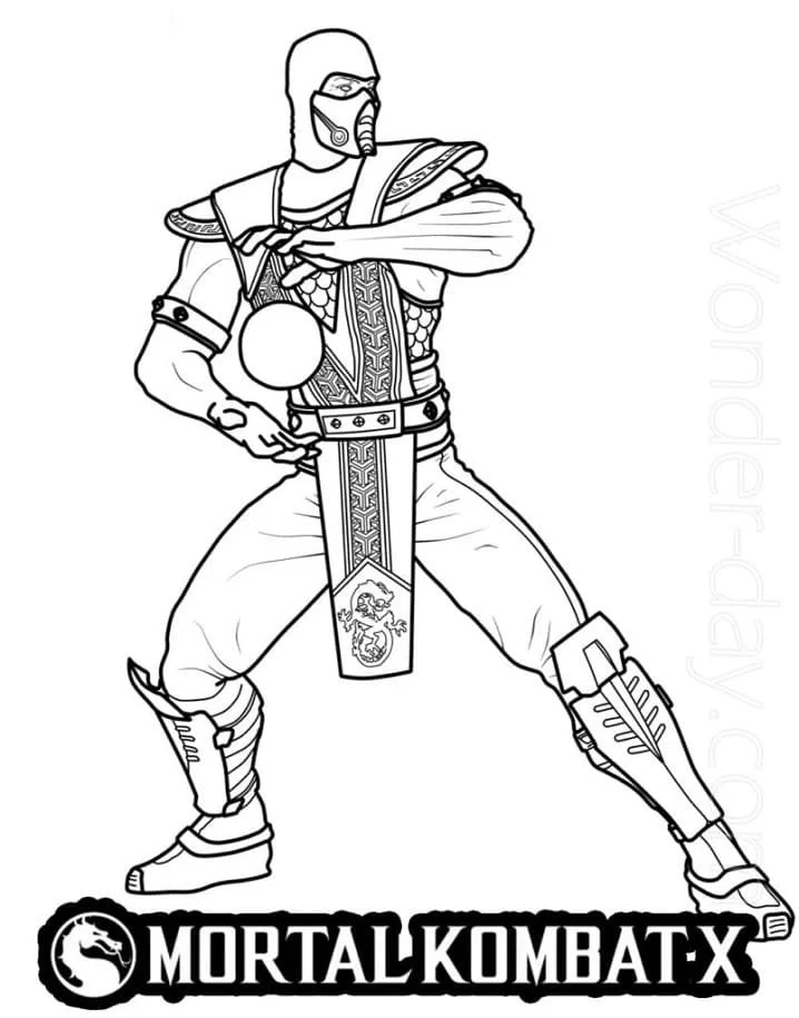 Desenhos de Mortal Kombat Para Colorir 61