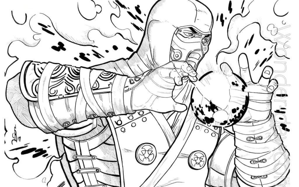 Desenhos de Mortal Kombat Para Colorir 65