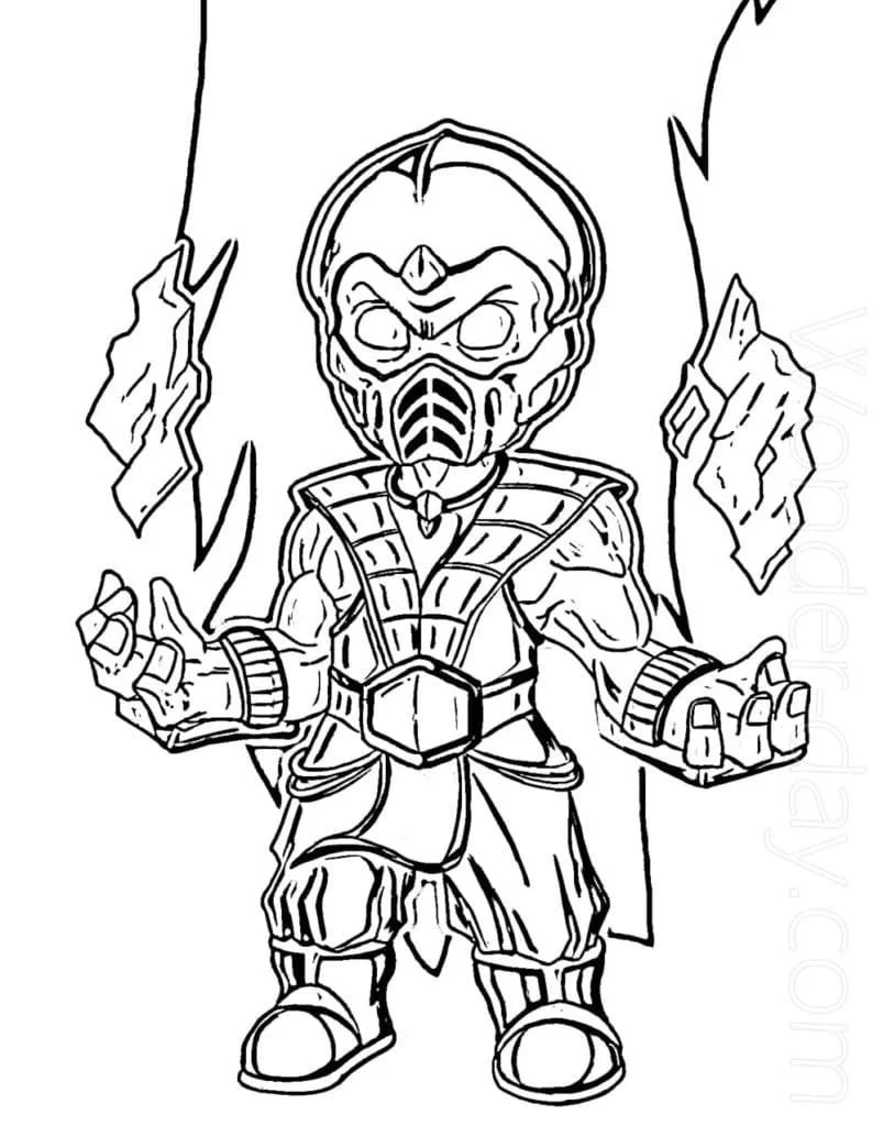 Desenhos de Mortal Kombat Para Colorir 76