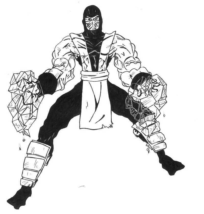 Desenhos de Mortal Kombat Para Colorir 87