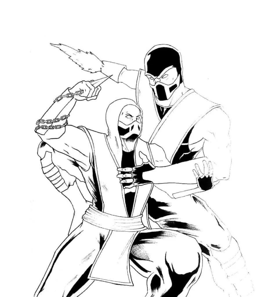 Desenhos de Mortal Kombat Para Colorir 89