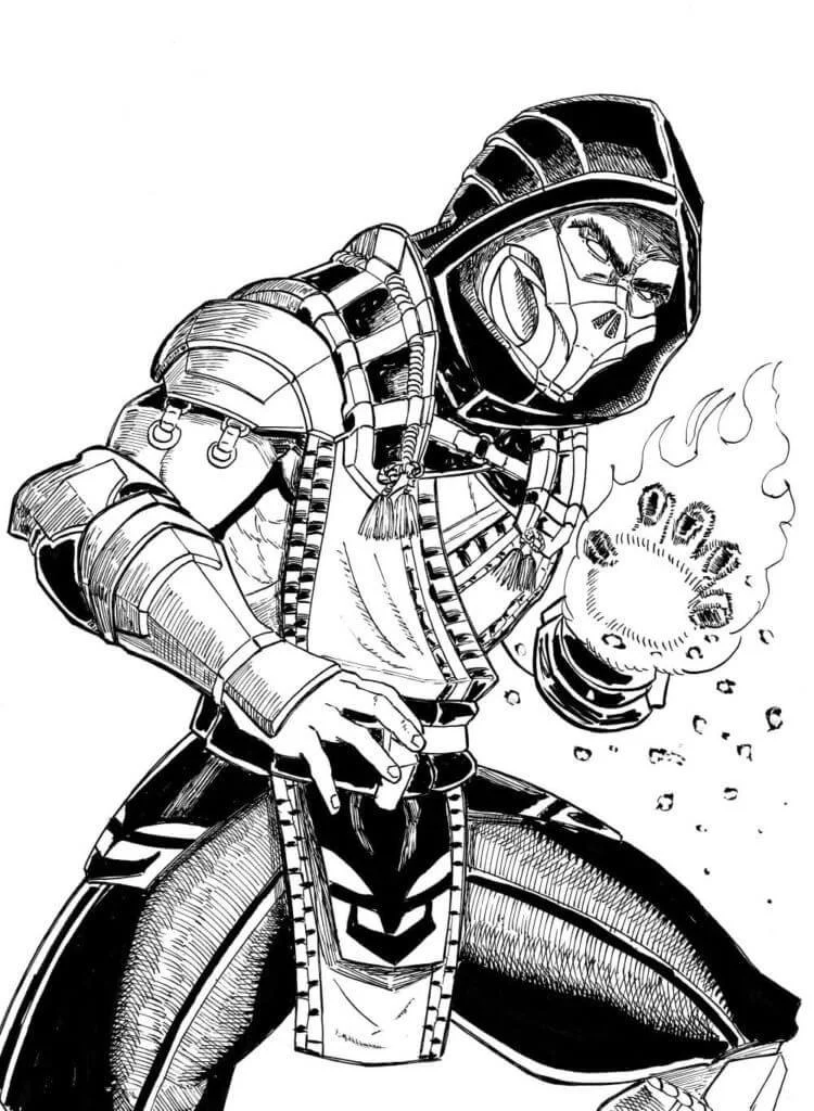 Desenhos de Mortal Kombat Para Colorir 95