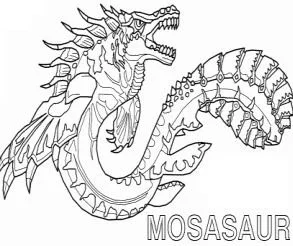 Mosasaur Coloring Pages 13