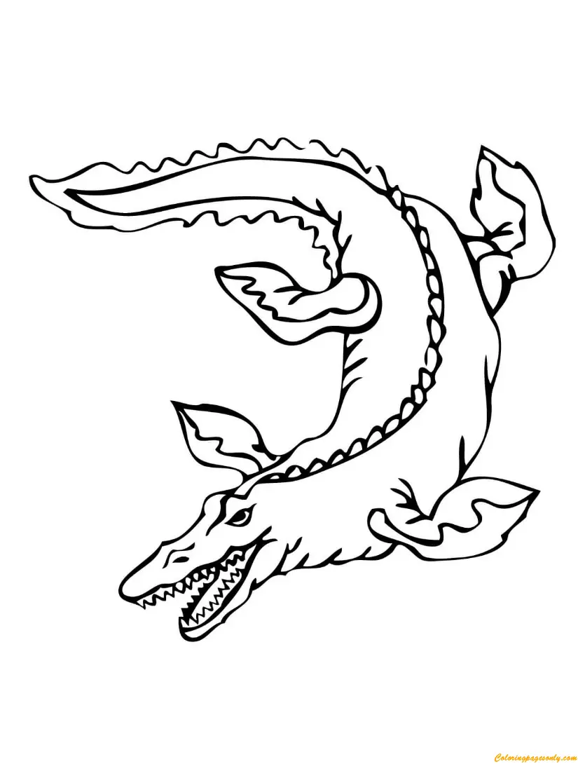 Mosasaur Coloring Pages 7