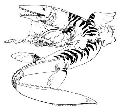 Mosasaur Coloring Pages 8