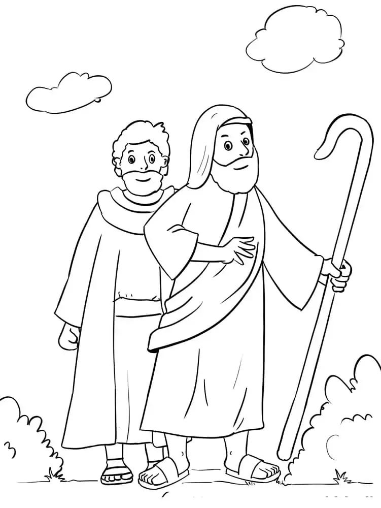Moses Coloring Pages 1