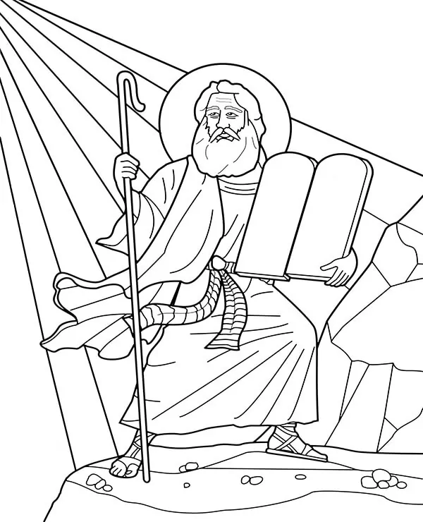 Moses Coloring Pages 11