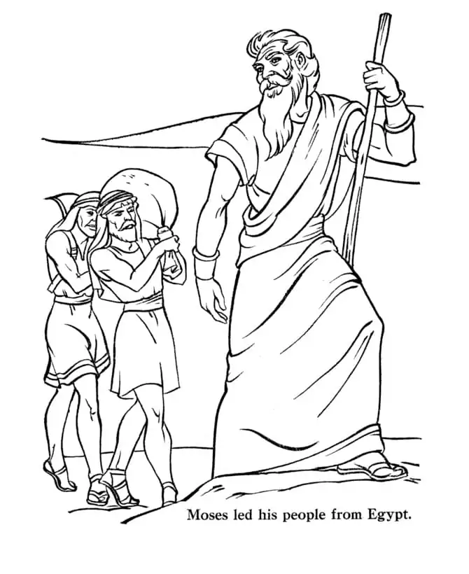 Moses Coloring Pages 17