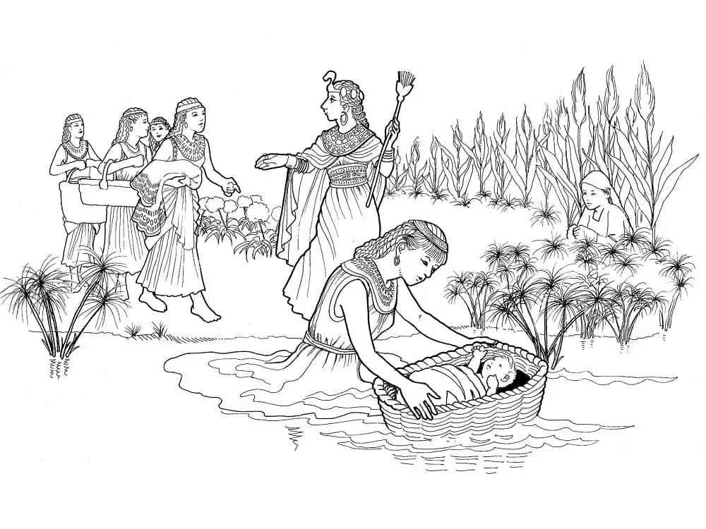 Moses Coloring Pages 18