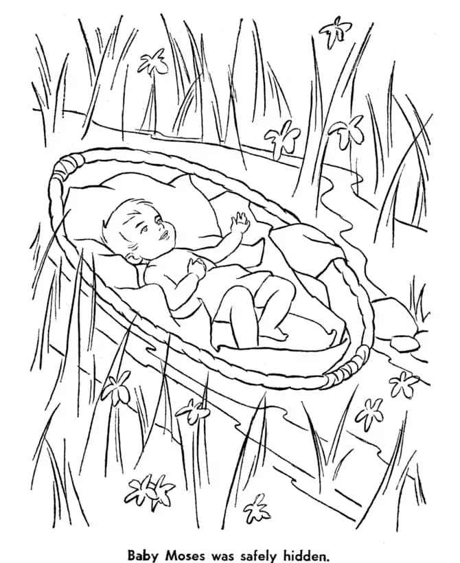 Moses Coloring Pages 19