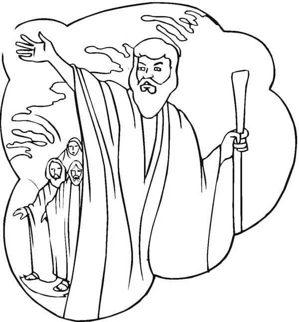 Moses Coloring Pages 23