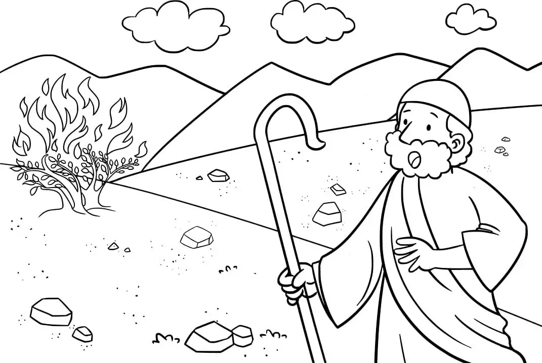Moses Coloring Pages 3