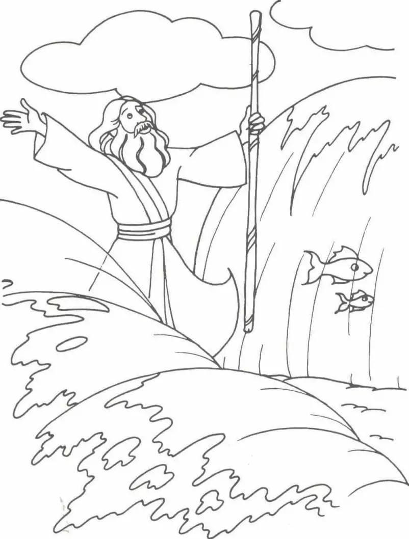 Moses Coloring Pages 34