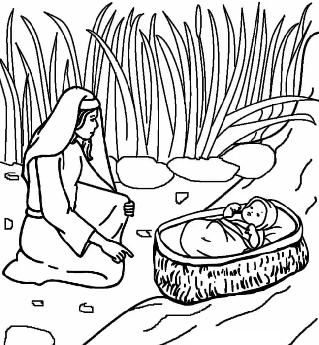 Moses Coloring Pages 42