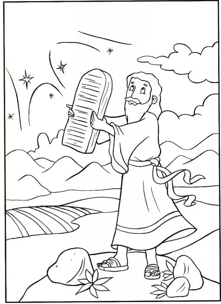 Moses Coloring Pages 48