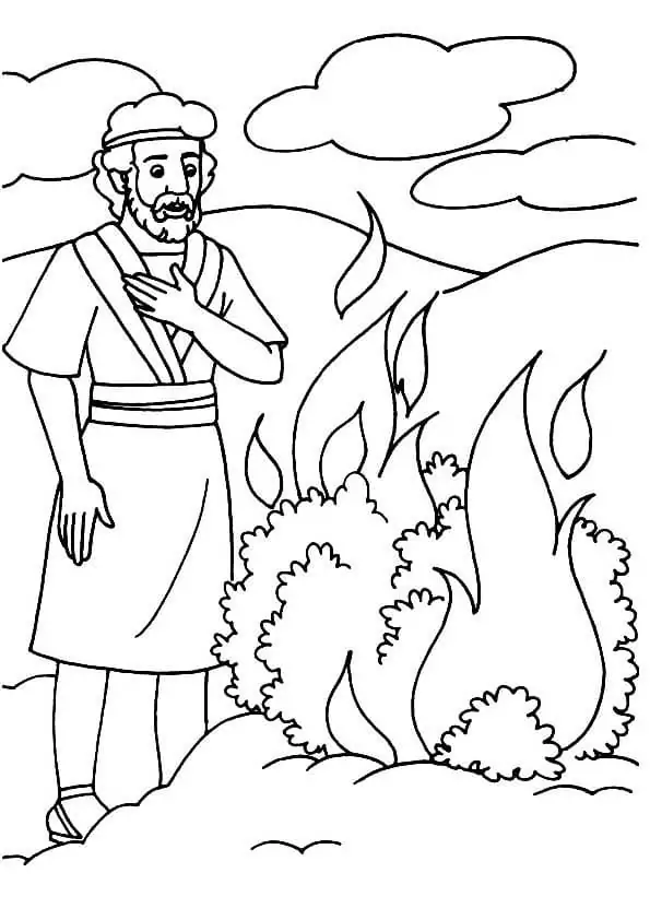 Moses Coloring Pages 8