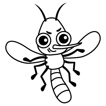 Desenhos de Mosquito Para Colorir 2