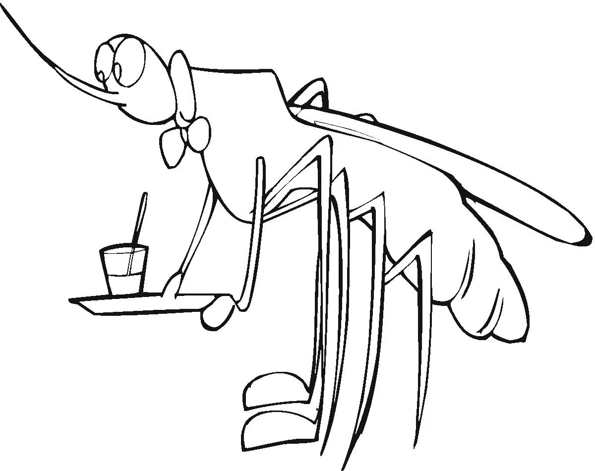Desenhos de Mosquito Para Colorir 28