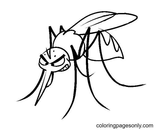 Desenhos de Mosquito Para Colorir 8