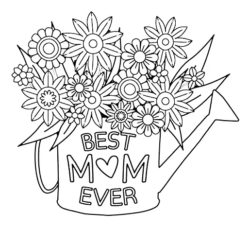 Mother s Day Coloring Pages 11